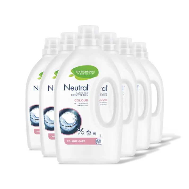 Neutral  wasmiddel gekleurde was – 6 wasbeurten