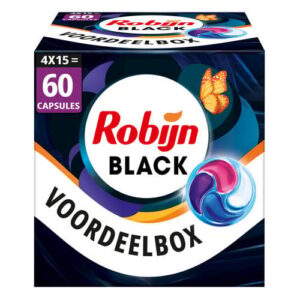 Robijn Black Velvet  wascapsules zwarte was – 60 wasbeurten