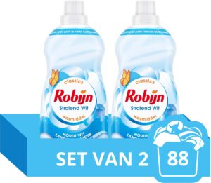 Robijn Stralend Wit Vloeibaar wasmiddel witte was – 88 wasbeurten