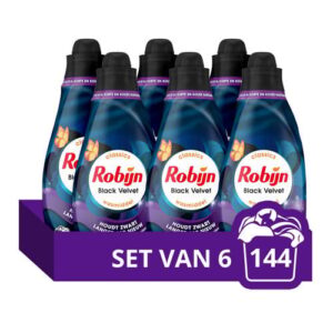 Robijn Black Velvet Vloeibaar wasmiddel zwarte was – 144 wasbeurten