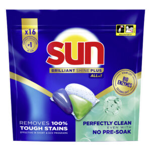 Sun All in 1  vaatwastabletten  – 16 wasbeurten