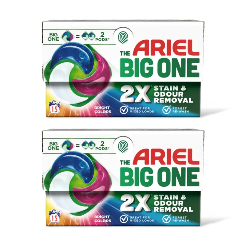Ariel The Big One wascapsules  wascapsules gekleurde was – 2 wasbeurten
