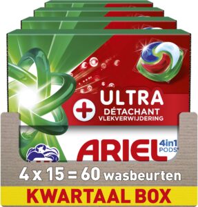 Ariel Ultra wascapsules  – 60 wasbeurten