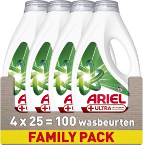 Ariel Vloeibaar & Ultra wasmiddel  – 100 wasbeurten