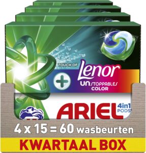 Ariel  wascapsules gekleurde was – 60 wasbeurten