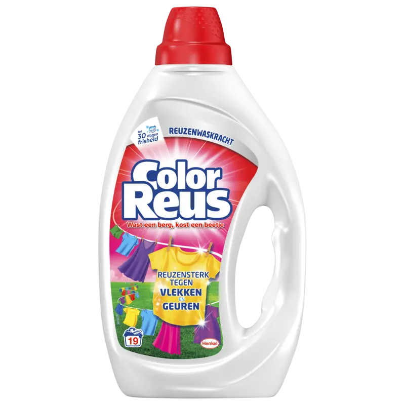 Color Reus  wasmiddel witte was & gekleurde was – 19 wasbeurten
