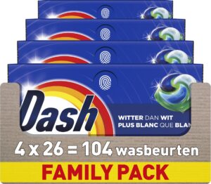 Dash  wascapsules witte was – 104 wasbeurten