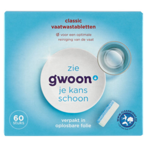 G’woon  vaatwastabletten  – 60 wasbeurten