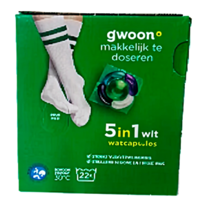 G’woon  wascapsules witte was – 22 wasbeurten
