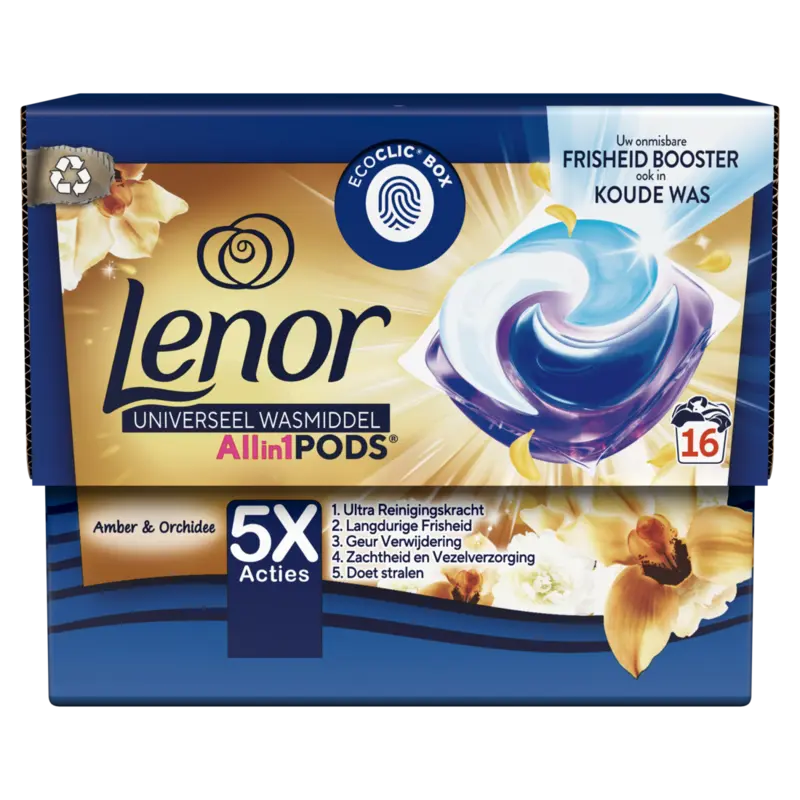 Lenor Pods  wascapsules  – 16 wasbeurten