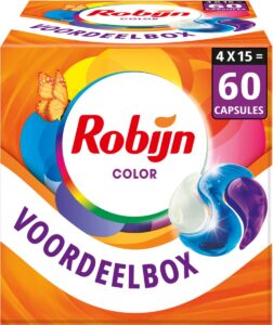 Robijn Color  wascapsules gekleurde was – 60 wasbeurten