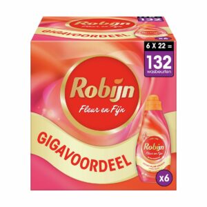 Robijn Fleur & Fijn Fleur & Fijn & Vloeibaar wasmiddel  – 132 wasbeurten