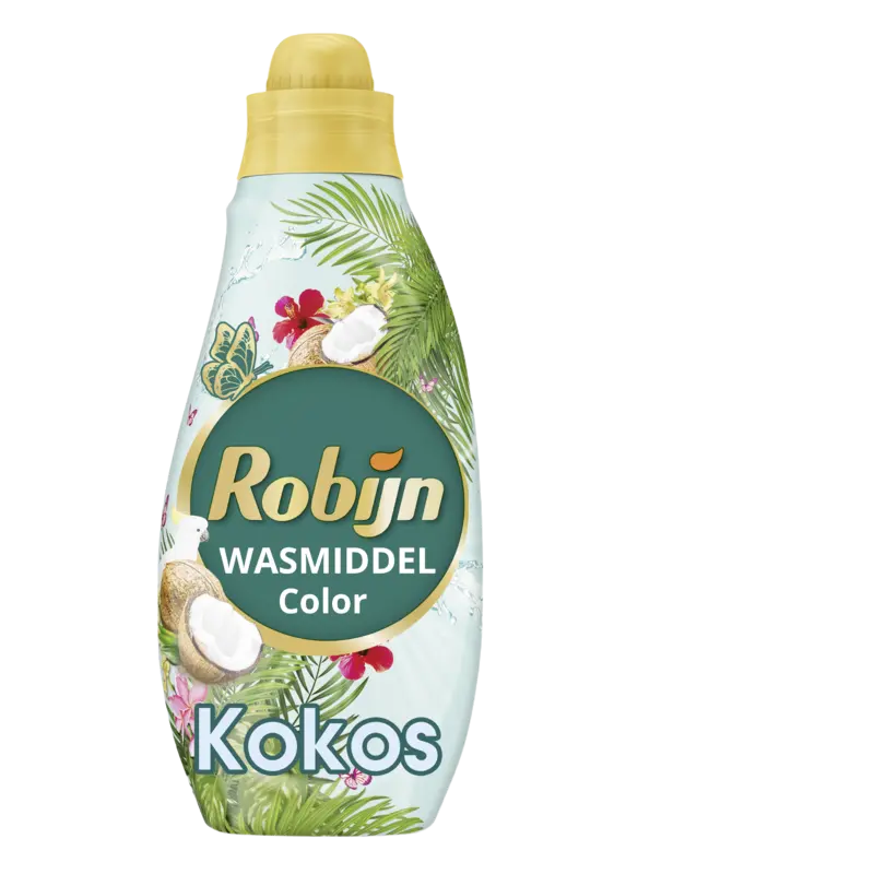 Robijn Kokos  wasmiddel gekleurde was – 22 wasbeurten