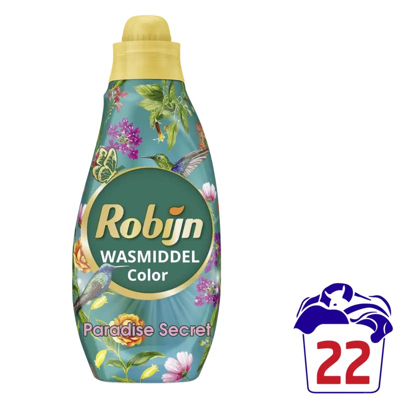 Robijn Paradise Secret Vloeibaar wasmiddel gekleurde was – 19 wasbeurten