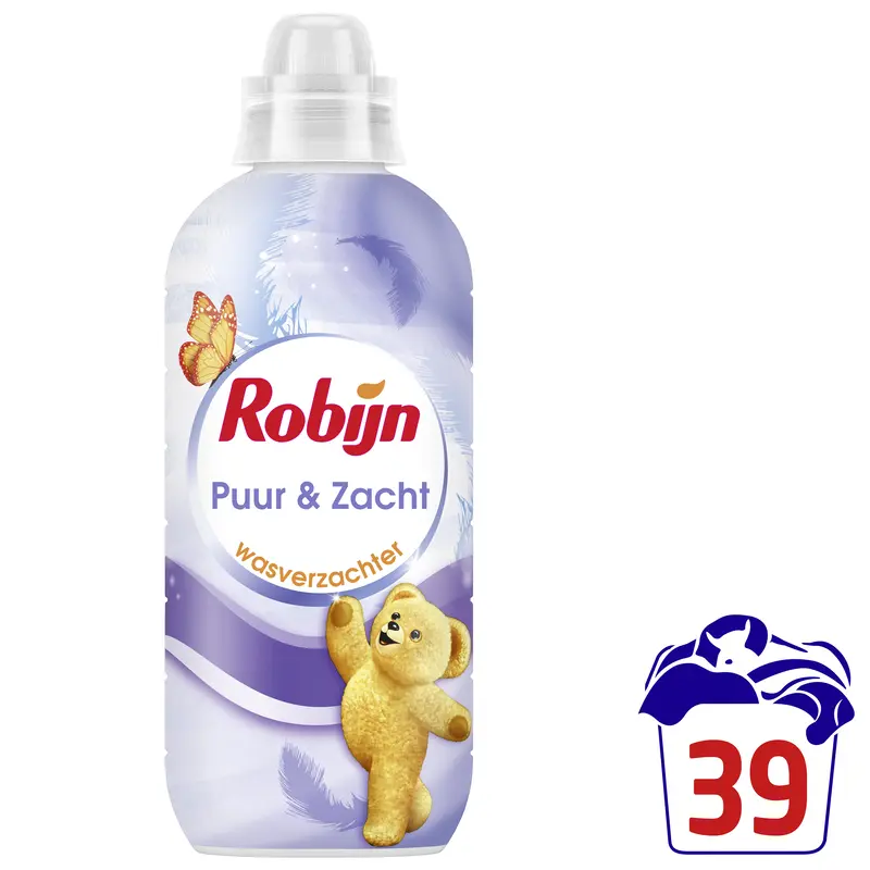 Robijn Puur & Zacht  wasverzachter  – 39 wasbeurten