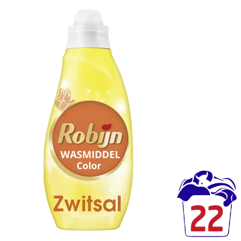 Robijn Zwitsal  wasmiddel gekleurde was – 22 wasbeurten