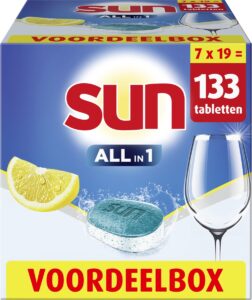 Sun All in 1  vaatwastabletten  – 133 wasbeurten