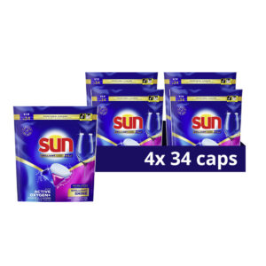 Sun All in 1  vaatwastabletten  – 136 wasbeurten