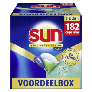 Sun All in 1  vaatwastabletten  – 182 wasbeurten