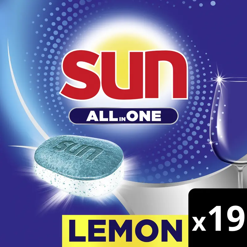 Sun All in 1  vaatwastabletten  – 19 wasbeurten
