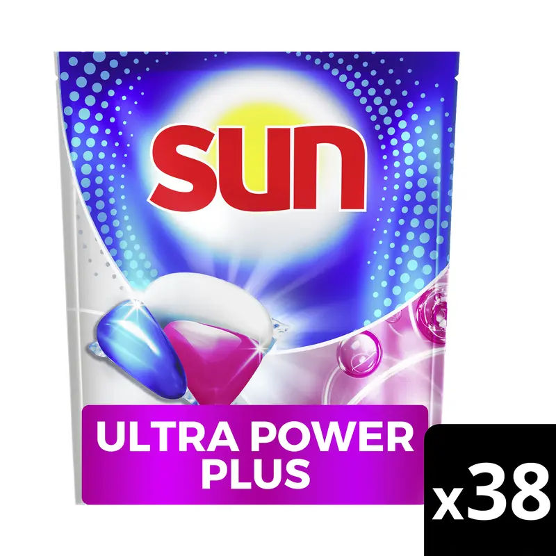 Sun Ultra vaatwastabletten  – 38 wasbeurten