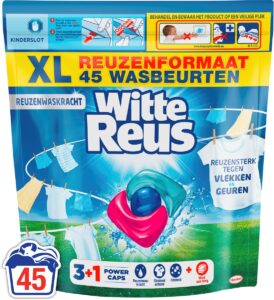 Witte Reus  wascapsules witte was – 45 wasbeurten